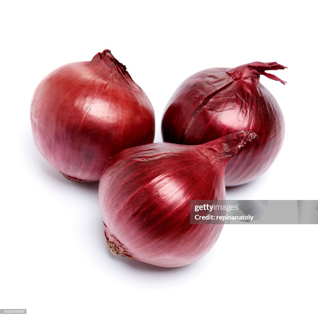 Shallot onion isolated on white background