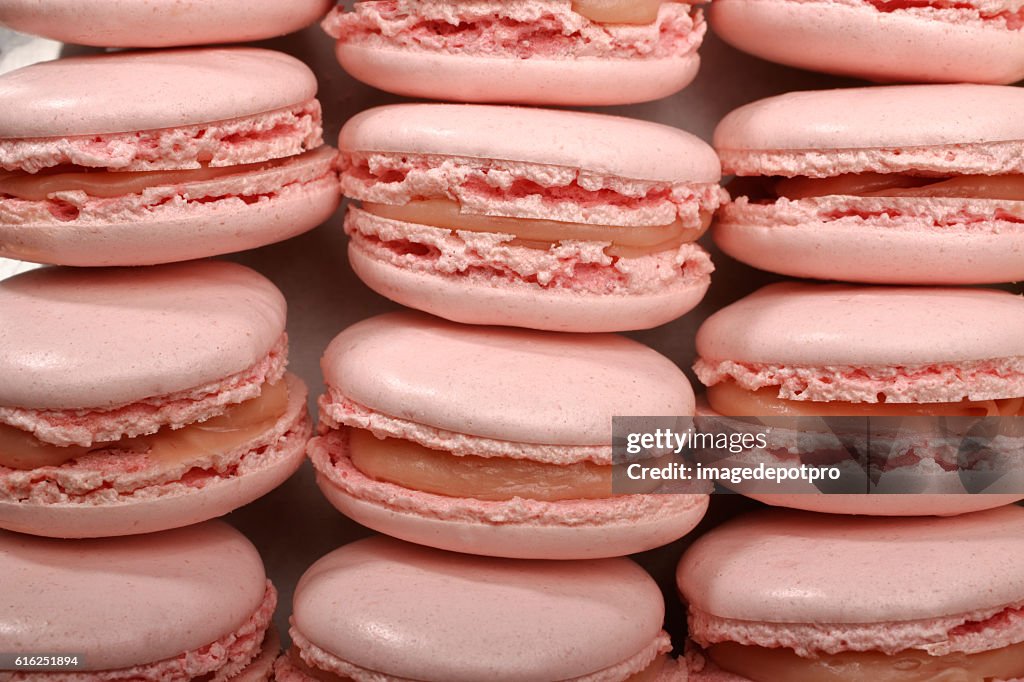 Pink macaroons