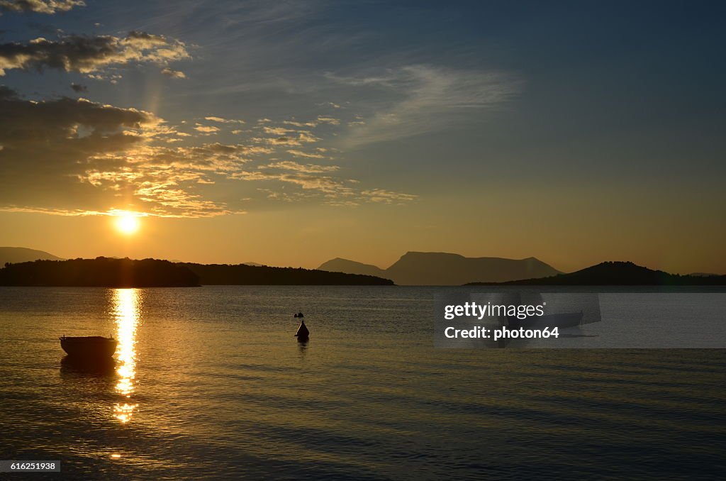 Sunrise over Ionian sea