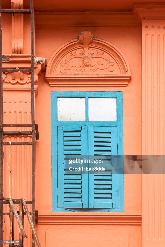 Old wooden windows