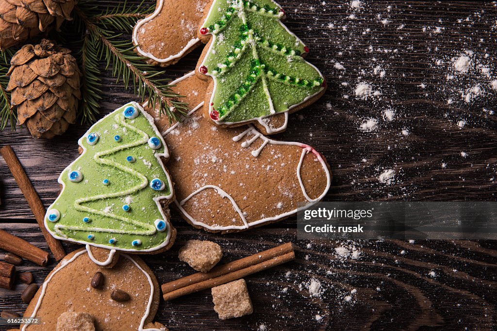 New year homemade gingerbread