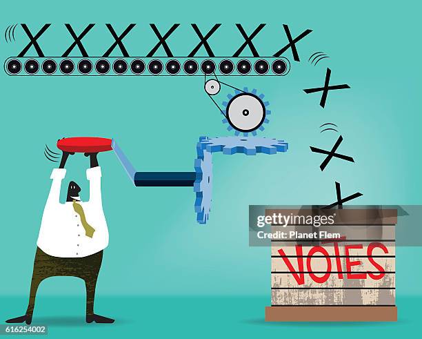 voting machine - electronic voting machine stock illustrations