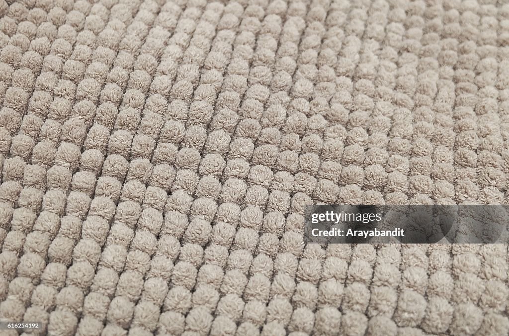Detail of Brown Fluffy Fabric Texture Background