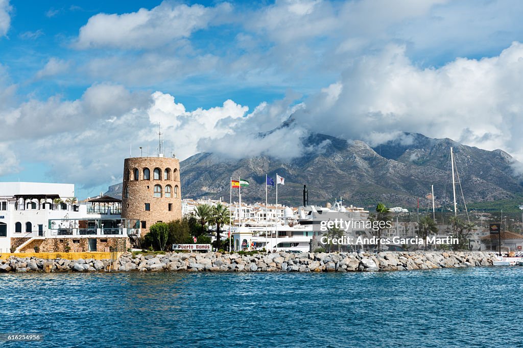 Puerto Jose Banus marina in Marbella, Spain