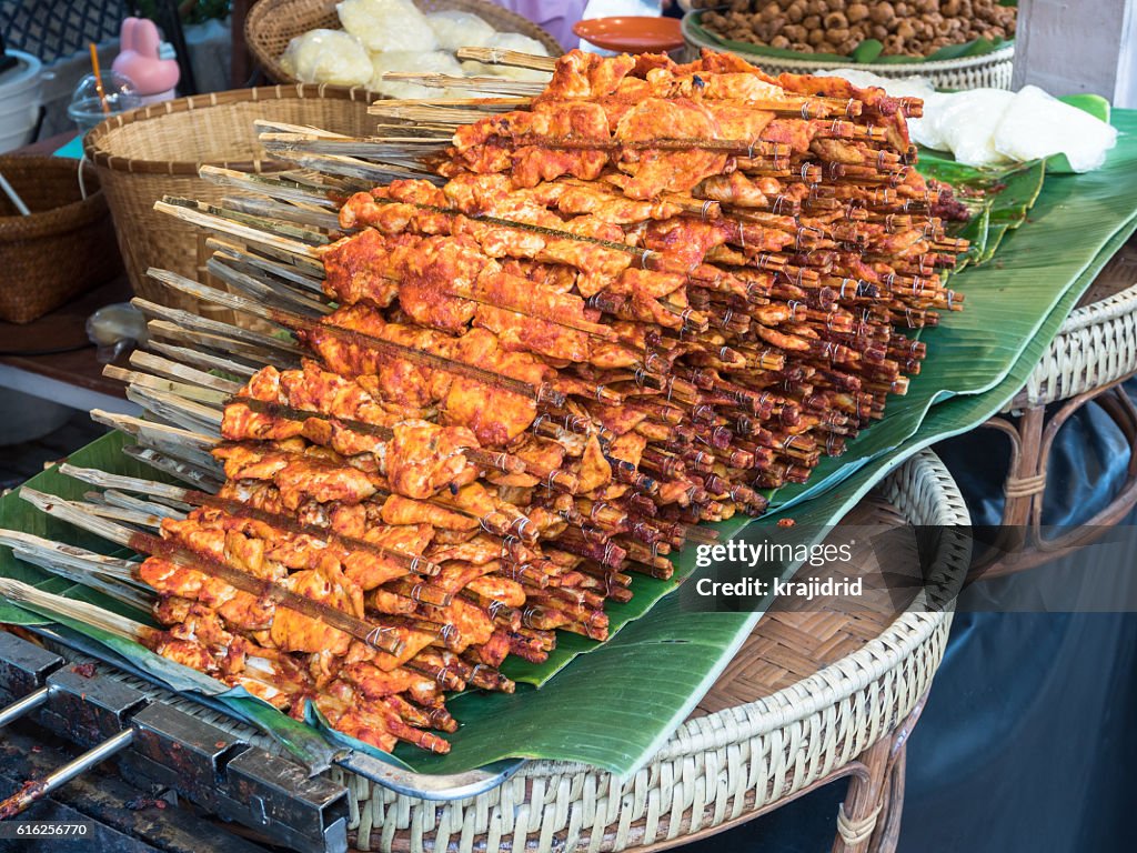 Grilled chicken in spicy sauce