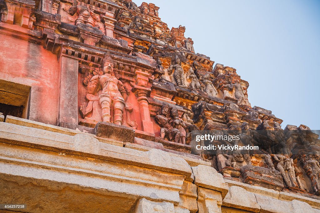 Alte Ruinen von Hampi, Karnataka, Indien
