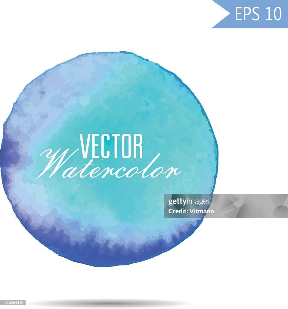 Watercolor-style vector spot illustration. Colorful element for design or