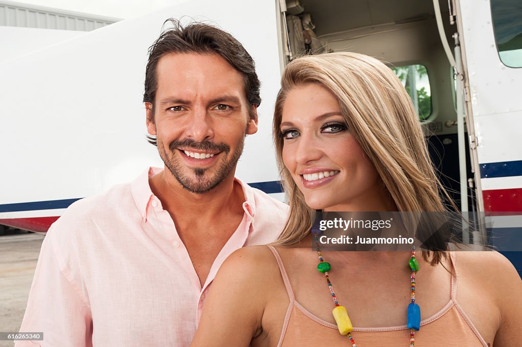 Smiling Young couple