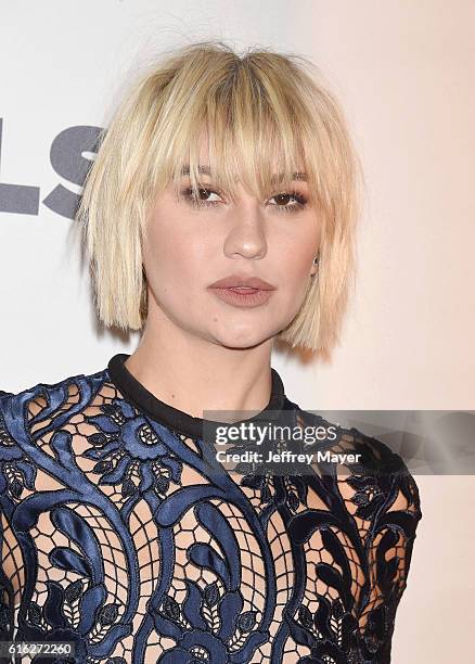 Actress Chelsea Kane attends the 2016 GLSEN Respect Awards at the Beverly Wilshire Hotel on October 21, 2016 in Beverly Hills, California.