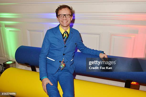 Mathieu Mercier attends 'Le Bal Jaune 2016' : Dinner Party At Hotel Salomon de Rothschild As part of FIAC 2016 - International Contemporary Art Fair...