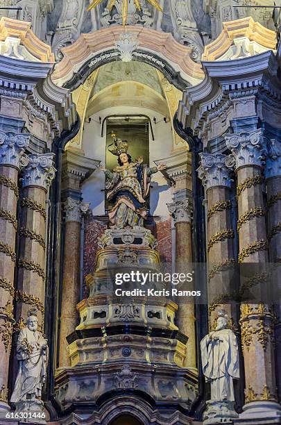 inner altar of the cathedral of port clerics - cleric stock pictures, royalty-free photos & images