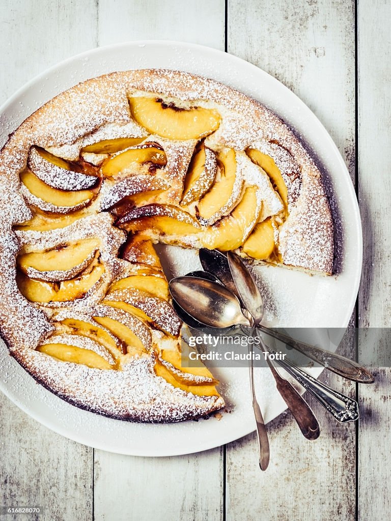 Peach cake