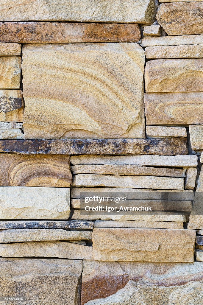 Texture of natural sandstone wall