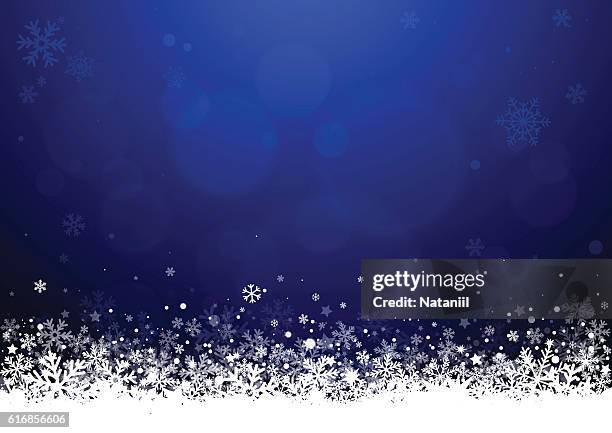 weihnachten hintergrund - schneewehe stock-grafiken, -clipart, -cartoons und -symbole