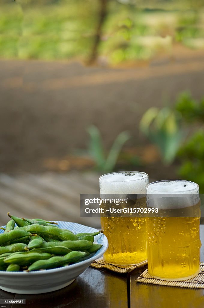 ビールと枝豆