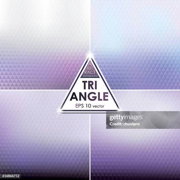 abstract triangle shaped backgrounds set  light violet palette - trigone 幅插畫檔、美工圖案、卡通及圖標