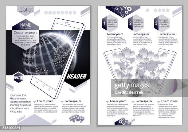 Generic Leaflet Example Leaflet Design Example High-Res Vector Graphic - Getty Images