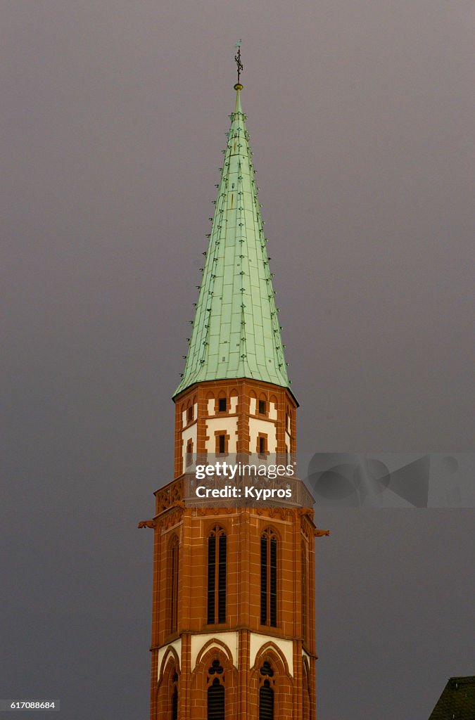 Europe, Germany, Frankfurt, View Of Old Nicholas Church (Alte Nikolaikirche)