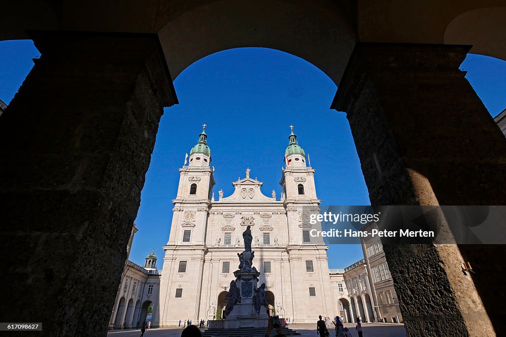 Salzburg, Cathedral, Domplatz