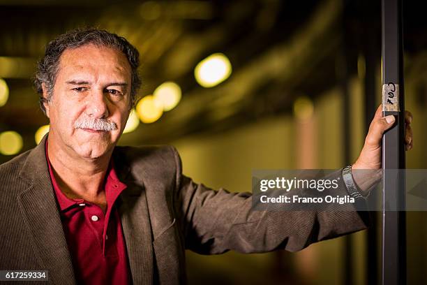 Director Victor Gaviria poses for 'La Mujer Del Animal' - The Animal's Wife portrait session during the 11th Rome Film Festival on October 21, 2016...