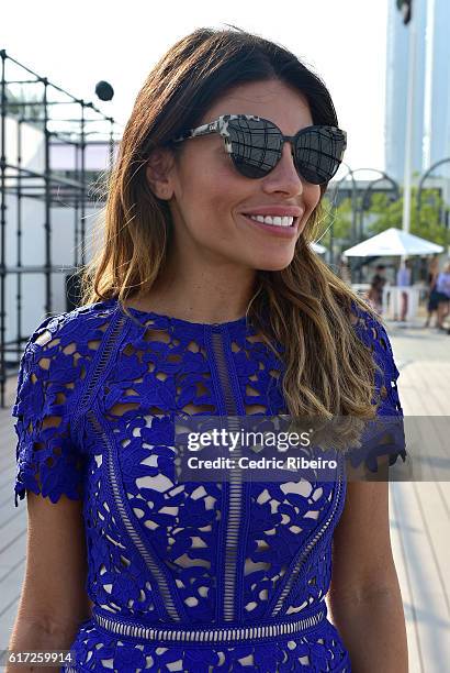 Alanoud Badr attends Fashion Forward Spring/Summer 2017 at the Dubai Design District on October 22, 2016 in Dubai, United Arab Emirates.