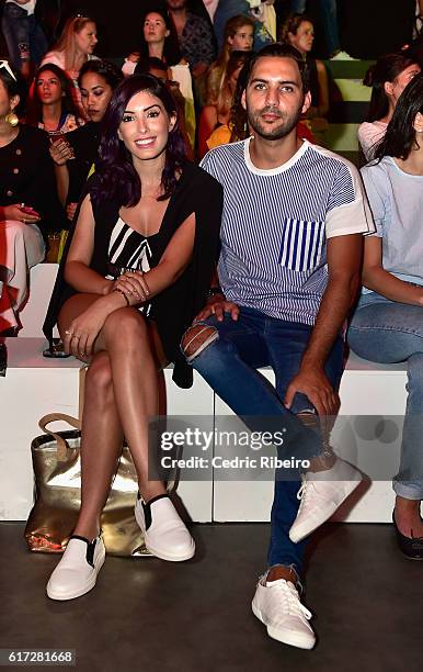 Tala Samman attends the Lama Jouni show during Fashion Forward Spring/Summer 2017 held at the Dubai Design District on October 22, 2016 in Dubai,...