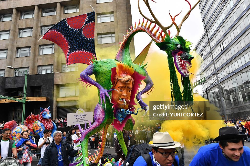 MEXICO-ALEBRIJES-PARADE-TRUMP