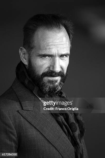 Ralph Fiennes walks a red carpet for 'The English Patient - Il Paziente Inglese' during the 11th Rome Film Festival at Auditorium Parco Della Musica...