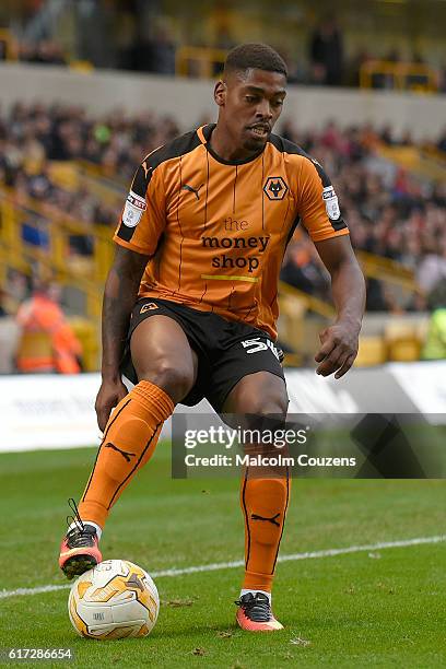 Ivan Caravleiro of Wolverhampton Wanderers in action during the Sky Bet Championship game between Wolverhampton Wanderers and Leeds United at...