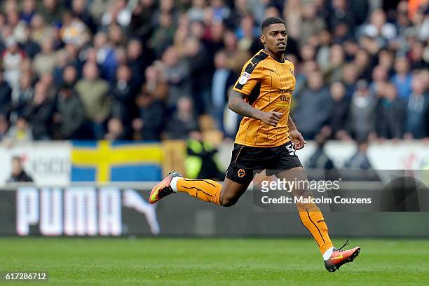 Ivan Caravleiro of Wolverhampton Wanderers in action during the Sky Bet Championship game between Wolverhampton Wanderers and Leeds United at...