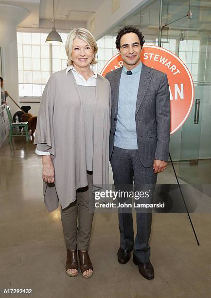 Designer Zac Posen joins Martha Stewart during the Martha Stewart American Made Summit at Martha Stewart Living Omnimedia Headquarters on October 22,...