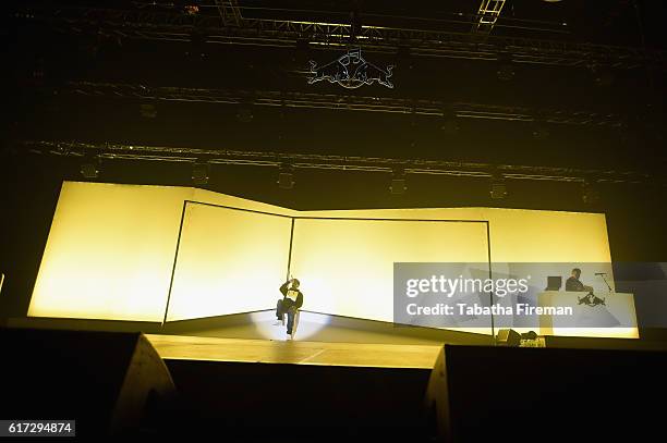 Dizzee Rascal performs his debut album Boy In Da Corner Live as part of the Red Bull Music Academy UK Tour at Copper Box Arena on October 22, 2016 in...