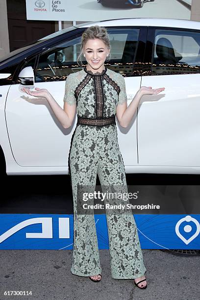 Personality Chloe Lukasiak attends the Environmental Media Association 26th Annual EMA Awards Presented By Toyota, Lexus And Calvert at Warner Bros....