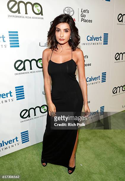 Actress Mikaela Hoover attends the Environmental Media Association 26th Annual EMA Awards Presented By Toyota, Lexus And Calvert at Warner Bros....