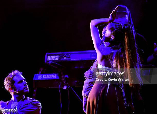 Ariana Grande performs onstage during CBS RADIO's fourth annual We Can Survive concert at the Hollywood Bowl on October 22, 2016 in Hollywood,...