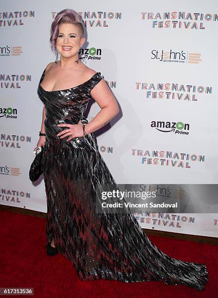 Kelly Osbourne attends the 15th Annual Queen USA Transgender Beauty Pageant at The Theatre at Ace Hotel on October 22, 2016 in Los Angeles,...