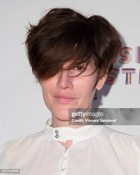 Our Lady J attends the 15th Annual Queen USA Transgender Beauty Pageant at The Theatre at Ace Hotel on October 22, 2016 in Los Angeles, California.