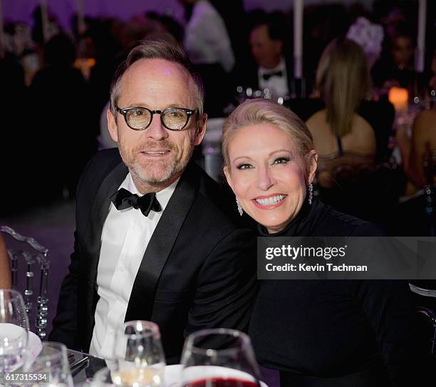 John Benjamin Hickey and Cindy Rachofsky attend TWO x TWO For AIDS and Art 2016 on October 22, 2016 in Dallas, Texas.