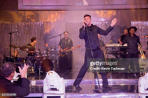Singer-songwriter Ricky Martin performs at TWO x TWO For AIDS and Art 2016 on October 22, 2016 in Dallas, Texas.