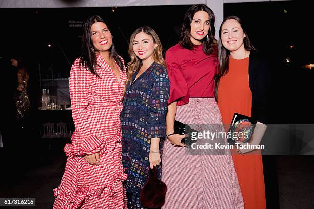Rosie Assoulin, Nasiba Hartland-Mackie and friends attend TWO x TWO For AIDS and Art 2016 on October 22, 2016 in Dallas, Texas.