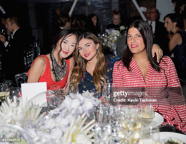 Nasiba Hartland-Mackie a, Rosie Assoulin and a guest attend TWO x TWO For AIDS and Art 2016 on October 22, 2016 in Dallas, Texas.