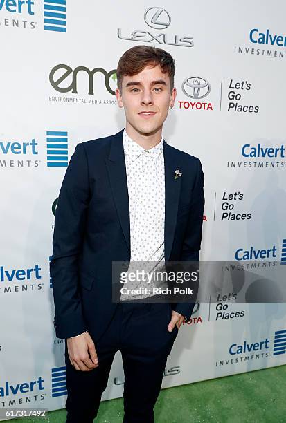 Internet personality Connor Francis attends the Environmental Media Association 26th Annual EMA Awards Presented By Toyota, Lexus And Calvert at...