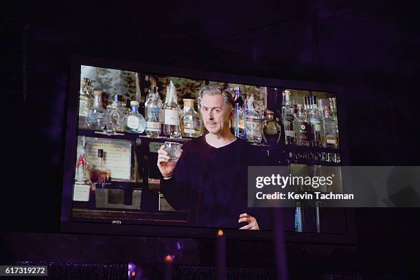 Alan Cumming makes an appearance on screen at TWO x TWO For AIDS and Art 2016 on October 22, 2016 in Dallas, Texas.