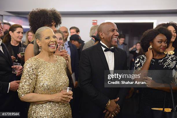 Patti Austin and Bass player Nathan East at The Apollo Theater on October 22, 2016 in New York City.