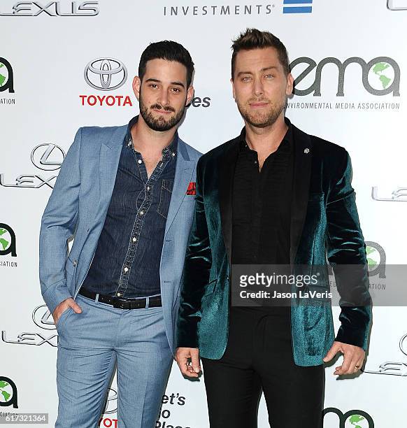 Singer Lance Bass and husband Michael Turchin attend the 26th annual EMA Awards at Warner Bros. Studios on October 22, 2016 in Burbank, California.