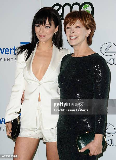 Francesca Eastwood and Frances Fisher attend the 26th annual EMA Awards at Warner Bros. Studios on October 22, 2016 in Burbank, California.