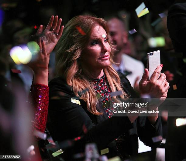 Personality Caitlyn Jenner attends the TransNation Festival's 15th Annual Queen USA Transgender Beauty Pageant at The Theatre at Ace Hotel on October...