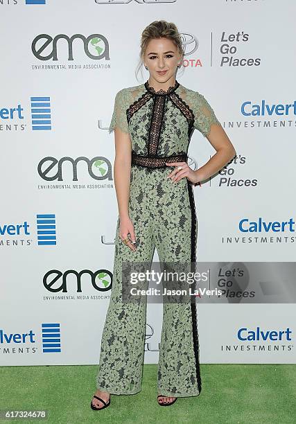 Actress Chloe Lukasiak attends the 26th annual EMA Awards at Warner Bros. Studios on October 22, 2016 in Burbank, California.