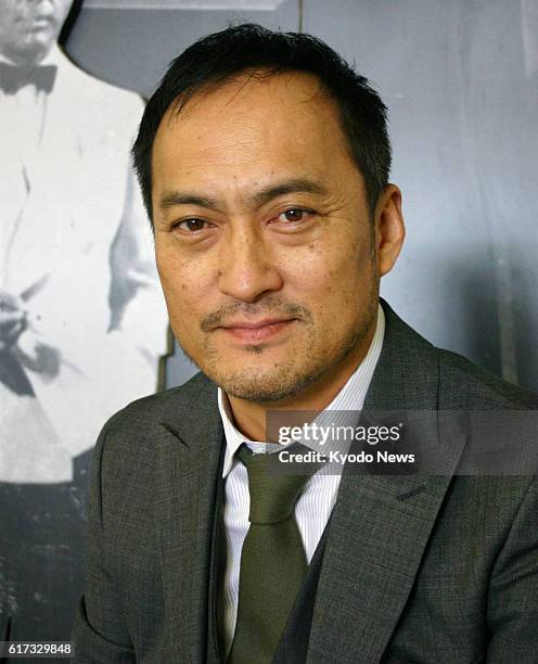 Switzerland - Japanese actor Ken Watanabe is pictured during an interview with Kyodo News in Davos, Switzerland, on Jan. 26, 2012. He gave a speech...