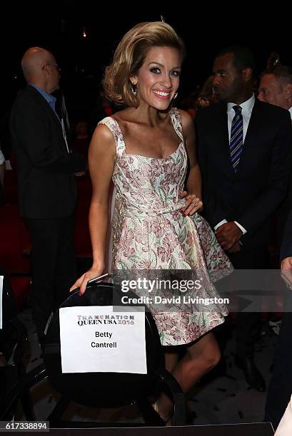 Miss America 2016 Betty Cantrell attends the TransNation Festival's 15th Annual Queen USA Transgender Beauty Pageant at The Theatre at Ace Hotel on...